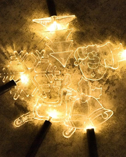 BRIGHTDECK Solar Christmas Pathway Lights Outdoor Decorations, Landscape Lights Waterproof Led Garden Stake Lights for Walkway Yard Lawn Porch Holiday Decor 5-Pack BRIGHTDECK