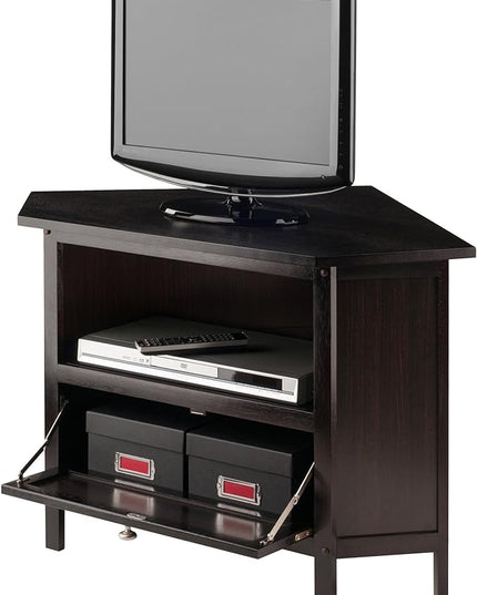 Winsome Corner TV Stand, Screens up to 27", Espresso (92634) - LeafyLoom