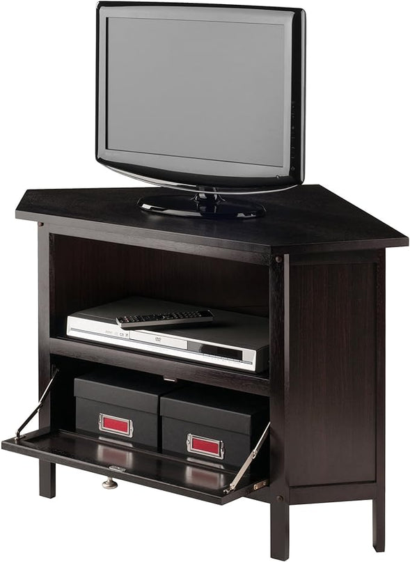 Winsome Corner TV Stand, Screens up to 27", Espresso (92634) - LeafyLoom