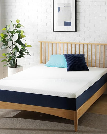 ZINUS 10 Inch Cooling Comfort Hybrid Mattress [New Version], King, Fiberglass Free, Medium Firm Feel, Motion Isolation, Certified Safe Foams & Fabric, Mattress in A Box - LeafyLoom