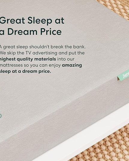 Siena 8” Full Gel Memory Foam Mattress - Medium Firm - 180 Night Trial - Premium Pressure-Relieving Layers - 10 Year Manufacturer Warranty - CertiPUR-US® Certified - LeafyLoom