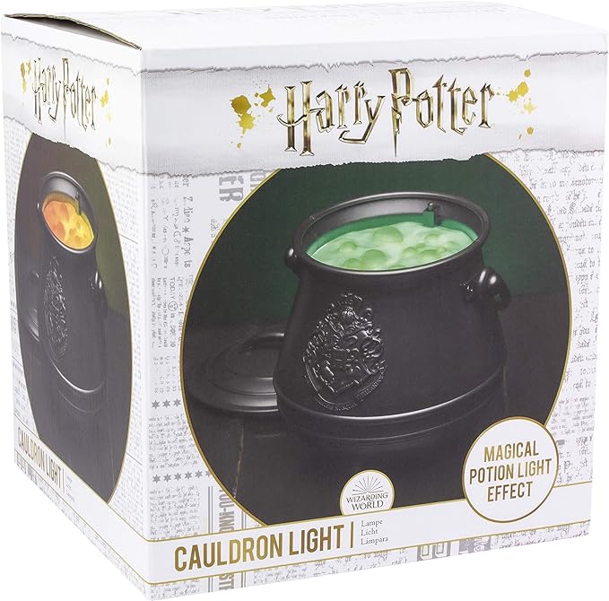 Paladone Harry Potter Cauldron Light with Color Changing Bubbling Effect Harry Potter Bedroom Decor - LeafyLoom