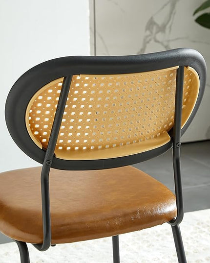 NicBex Haerin-SD-00364-LWJ Dining Chairs, 22.1"x17.7"x31.5", Brown - LeafyLoom