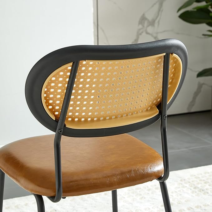 NicBex Haerin-SD-00364-LWJ Dining Chairs, 22.1"x17.7"x31.5", Brown - LeafyLoom