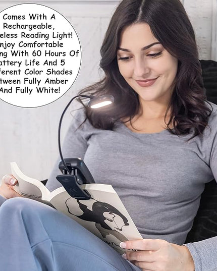 Homie Reading Pillow with Wrist Support, Has Arm Rests, and Back Support for Bed Rest, Lounging, Reading, Working on Laptop, Watching TV (Black) - LeafyLoom