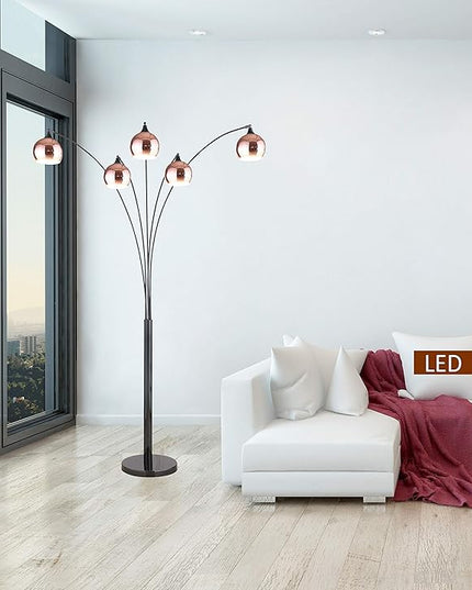 Artiva USA Amore 86" Two-Tone LED Floor Lamp with Dimmer 5000 Lumen - LeafyLoom