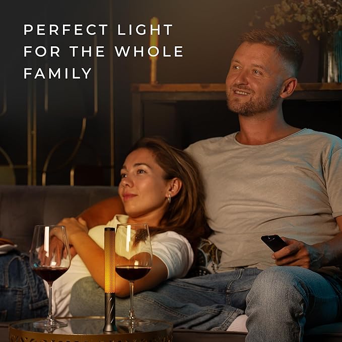 LED Candle Light, Cordless Table Lamp, Bedside Flame Lamp w/ 2 Modes, Rechargeable Candlestick, Modern Table Lamp w/ 2600 mAh Battery (Set of 2, Rose Gold) - LeafyLoom