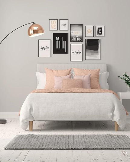 GETINLIGHT 66" Modern Rose Gold Arc Floor Lamp with Metal Shade and Black Marble Base, LED Bulb Included, IN-0806-1-CP - LeafyLoom