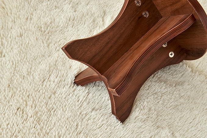 Rubber stools Seating for Kindergarten-Walnut - LeafyLoom