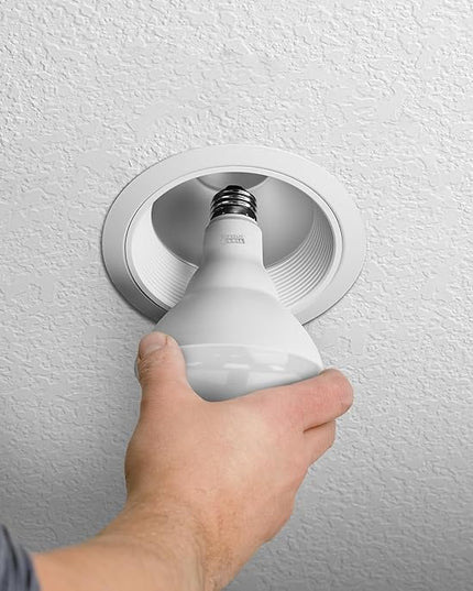 Feit Electric BR30 Smart LED Light Bulb, 60W Equivalent, Tunable White, Wi-Fi Enabled, Alexa & Google Home Compatible, E26 Base, 90+ CRI, Non-Dimmable, 800 Lumens, 25,000-Hour Lifetime, BR30/CCT/CA/AG FeitElectricCompany