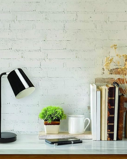 Newhouse Lighting NHDK-OS-BK Oslo Contemporary Desk Lamp with LED Bulb Included, Black - LeafyLoom