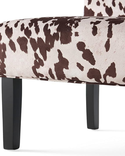 Christopher Knight Home Kassi Fabric Accent Chairs, 2-Pcs Set, Milk Cow - LeafyLoom