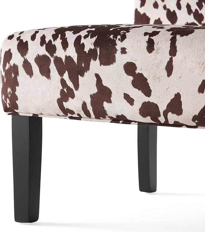 Christopher Knight Home Kassi Fabric Accent Chairs, 2-Pcs Set, Milk Cow - LeafyLoom