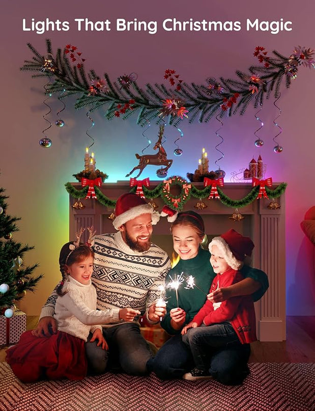 Govee LED Strip Lights RGBIC, 16.4ft Bluetooth Color Changing LED Lights with Segmented App Control, Smart LED Strip Color Picking, Music Sync LED Lights for Bedroom, Living Room, Party Govee