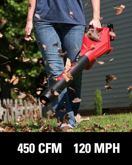 POWERWORKS XB 40V (120 MPH / 450 CFM) Cordless Axial Blower, 2Ah Battery and Charger Included BLP302 - LeafyLoom
