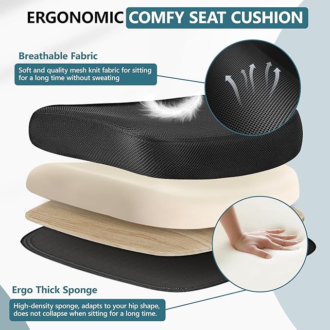 MINLOVE Office Chair Ergonomic Desk Chair with Adjustable Lumbar Support and Height, 90° Flip-up Armrests, Ergo Desk Chairs with Wheels, 360° Swivel Mesh Chair, Home Work Use (White) - LeafyLoom