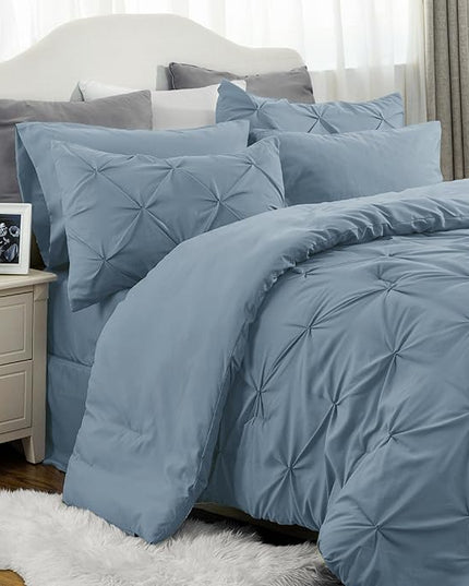 Bedsure Full Size Comforter Sets - Bedding Sets Full 7 Pieces, Bed in a Bag Bed Sets with Comforter, Sheets, Pillowcases & Shams, Adult & Kids Bedding - LeafyLoom