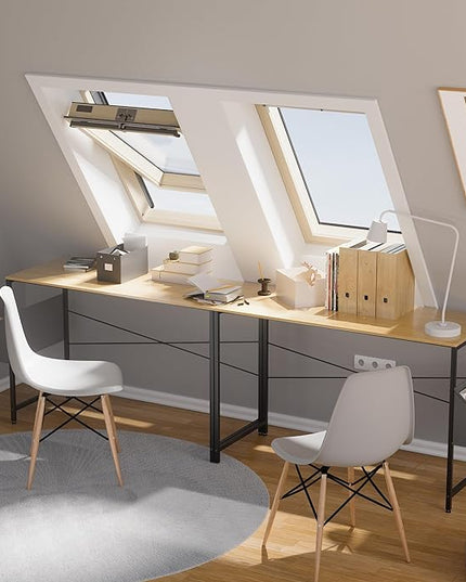 Pamray 47 Inch Computer Desk for Small Spaces with Storage Bag, Home Office Work Desk with Headphone Hook, Small Office Desk Study Writing Table - LeafyLoom