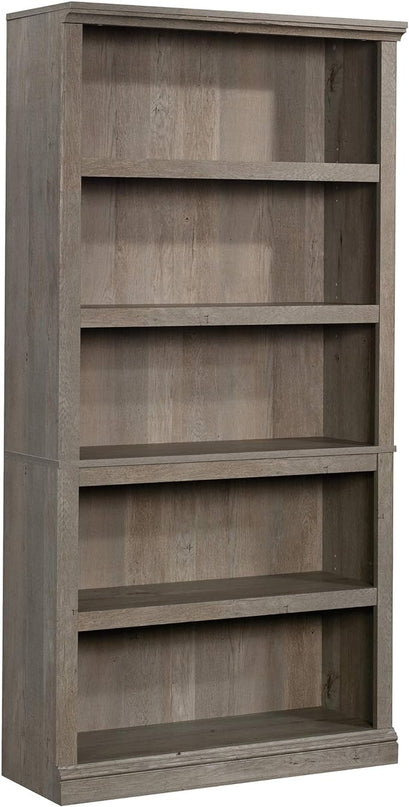 Sauder Miscellaneous Storage 5-Shelf Bookcase/Book Shelf, Mystic Oak Finish - LeafyLoom