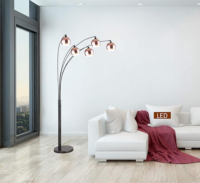 Artiva USA Amore 86" Two-Tone LED Floor Lamp with Dimmer 5000 Lumen - LeafyLoom