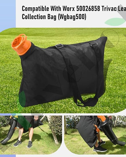 50026858 Trivac Leaf Collection Bag WGBAG500, by - Braveboy, Compatible with Worx Blower/Vacuum Cleaner, Replacement Model WG500, WG505, WG509, WG501, WG502 - LeafyLoom