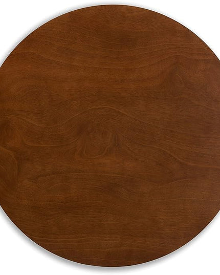 Baxton Studio Philip Mid-Century Modern Transitional Light Beige Fabric Upholstered and Walnut Brown Finished Wood 5-Piece Dining Set - LeafyLoom