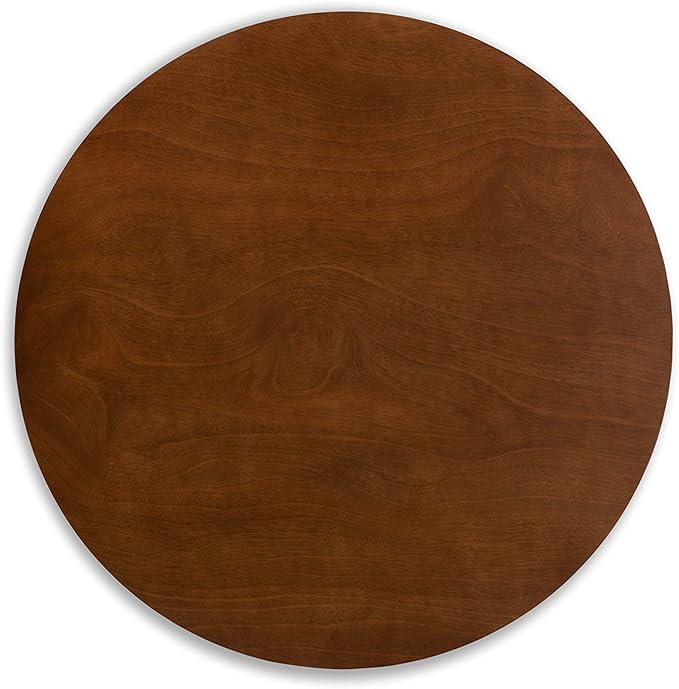 Baxton Studio Philip Mid-Century Modern Transitional Light Beige Fabric Upholstered and Walnut Brown Finished Wood 5-Piece Dining Set - LeafyLoom