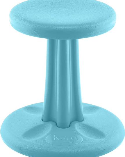 Kore Kids Wobble Chair - Flexible Seating Stool for Classroom & Elementary School, ADD/ADHD - Made in The USA - Age 6-7, Grade 1-2, Pale Blue (14in) - LeafyLoom