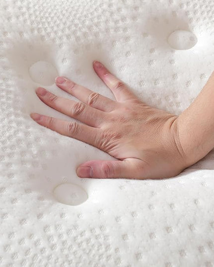Rimensy King Mattress,14 Inch Hybrid Mattress in a Box,Gel Memory Foam Mattress,Individually Wrapped Pocket Coils Innerspring Mattress for Motion Isolation,Medium Firm,King Size Mattress,76"*80"*14" - LeafyLoom