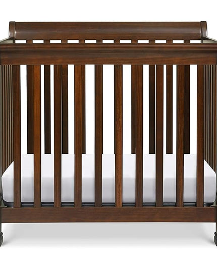 DaVinci Kalani 4-in-1 Convertible Mini Crib in Espresso | Greenguard Gold Certified - LeafyLoom