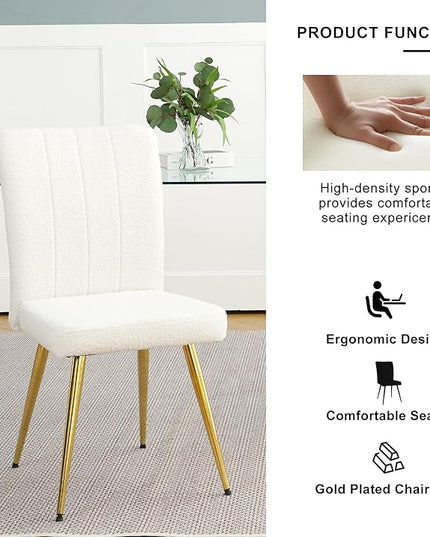 NicBex Haerin-SD-00369-LWJ Dining Chairs, 17.5"x22.8"x35.6", White - LeafyLoom