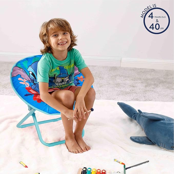 Idea Nuova Stitch Toddler Saucer Chair - LeafyLoom