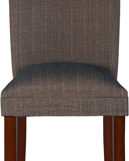 HomePop Classic Parsons Dining Chair, Single Pack, Textured Brown - LeafyLoom