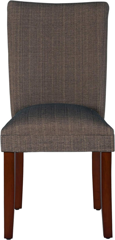 HomePop Classic Parsons Dining Chair, Single Pack, Textured Brown - LeafyLoom