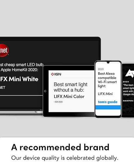 LIFX Color A19 800 lumens, Billions of Colors and Whites, Wi-Fi Smart LED Light Bulb, No Bridge Required, Works with Alexa, Hey Google, HomeKit and Siri (2-Pack) LIFX