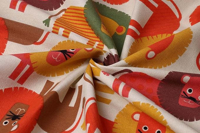 Colorful House Stuffed Animal Storage Bean Bag Chair Cover for Kids Stuffable Zipper Beanbag for Organizing Children Toys Large Canvas(26'',Lion) - LeafyLoom