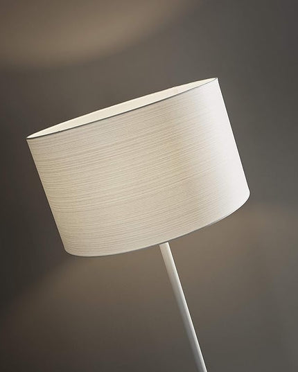 Adesso 6237-02 Oslo Floor Lamp – Corrosion Resistant, Scratch Proof, White Matte Finish Lighting Equipment with Metal Body. Tools & Home Improvement,Matte White - LeafyLoom