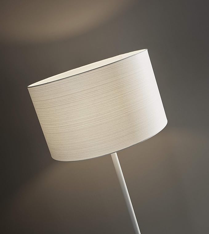 Adesso 6237-02 Oslo Floor Lamp – Corrosion Resistant, Scratch Proof, White Matte Finish Lighting Equipment with Metal Body. Tools & Home Improvement,Matte White - LeafyLoom