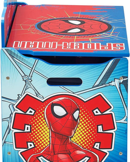 Delta Children Deluxe Toy Box, Spider-Man - LeafyLoom