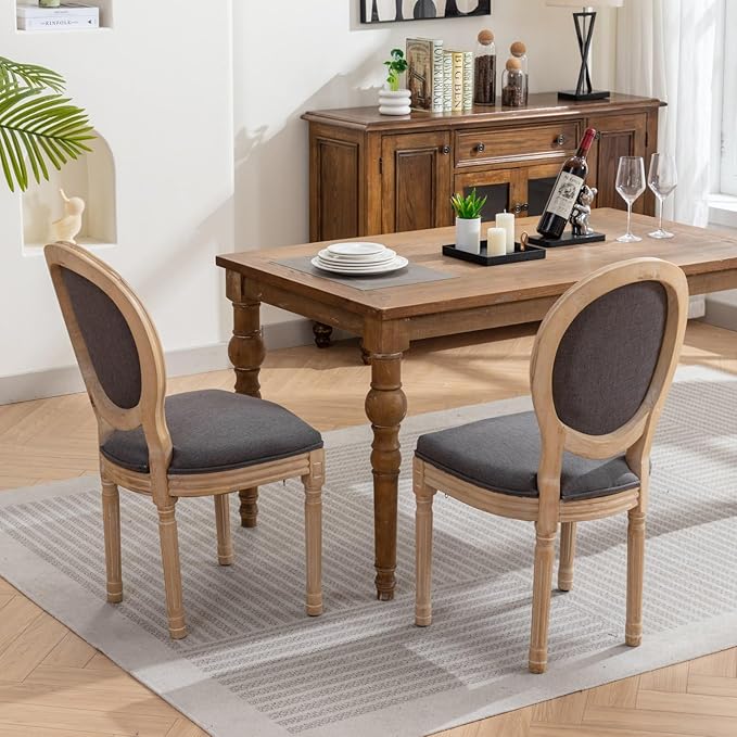 NicBex Haerin-SD-00127-LWJ Dining Chairs, 22.8"x19.3"x37.4", Dark Gray - LeafyLoom
