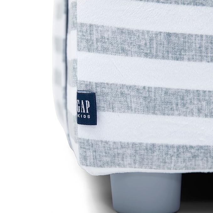 GAP GapKids Upholstered Chair, Grey/White - LeafyLoom