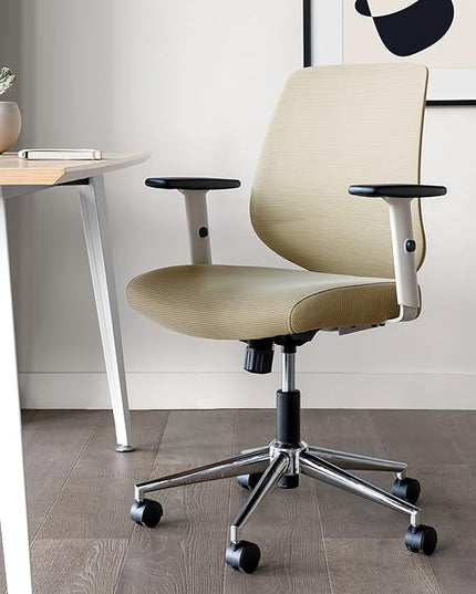 Branch Daily Chair - Computer Office Chair with Swivel, Lumbar Rest, and Adjustable Armrests - Sustainable, Stylish Mesh, & Adjustable Armrests - Comfortable Seating for Improved Posture - Green - LeafyLoom