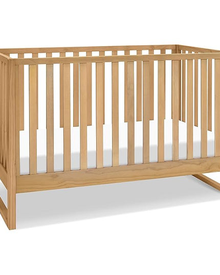 Davinci Hunter 3-in-1 Convertible Crib, Honey, Easy Assemble, Greenguard Gold Certified - LeafyLoom
