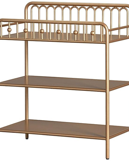 Little Seeds Monarch Hill Ivy Metal Changing Table, Gold - LeafyLoom