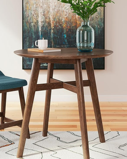 Signature Design by Ashley Lyncott Traditional Counter Height Dining Room Table, Seats up to 4, Brown - LeafyLoom