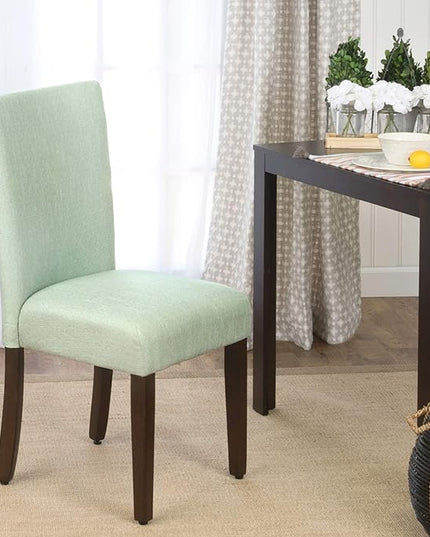 HomePop Parsons Classic Upholstered Accent Dining Chair, Single Pack, Teal - LeafyLoom
