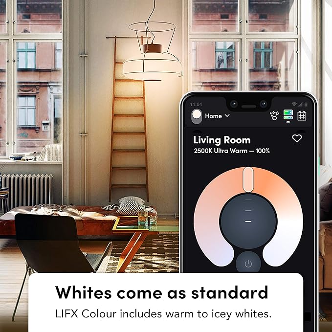 LIFX Color A19 800 lumens, Billions of Colors and Whites, Wi-Fi Smart LED Light Bulb, No Bridge Required, Works with Alexa, Hey Google, HomeKit and Siri (2-Pack) LIFX
