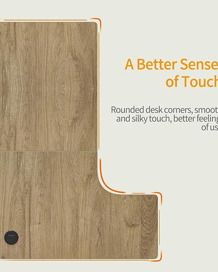 BANTI 43 Inch Corner Computer Desk with Left Storage Shelves, Small L Shaped Office Desk with Top Shelf, Study Writing Table, Mocha - LeafyLoom