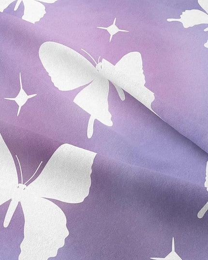 Tailor Shop Butterfly Comforter Sets Full Size,Purple Butterfly Bedding Sets for Girls Kids Teens with 2 Pillowcase… - LeafyLoom