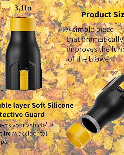 Blower Nozzle for Dewalt 60V MAX Leaf Blower(DCBL772X1 DCBL772B DCMBA572N), Car Drying Nozzle for Dewalt 60V- Bare Nozzle 1 Pack - LeafyLoom